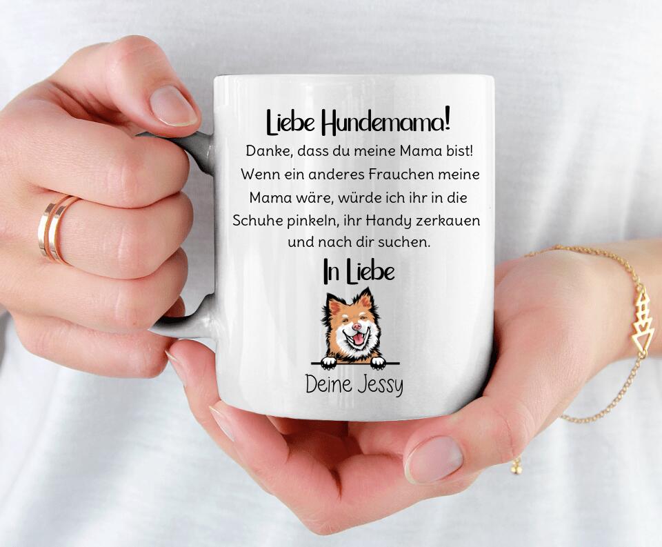 Liebe Hundemama/ Lieber Hundepapa - Personalisierte Tasse (Hund)