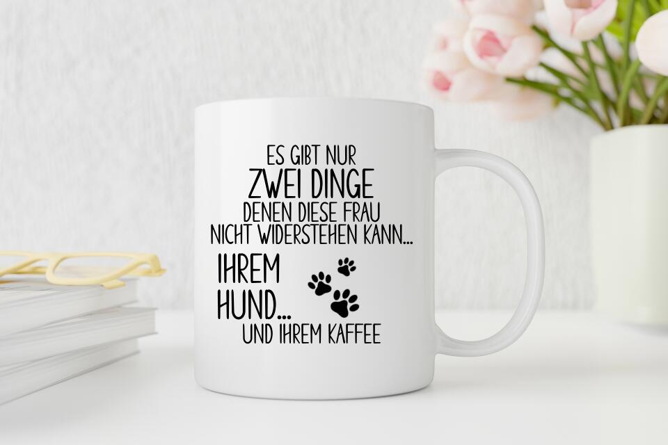 Kaffee & Hund - Personalisierte Tasse (Hund)
