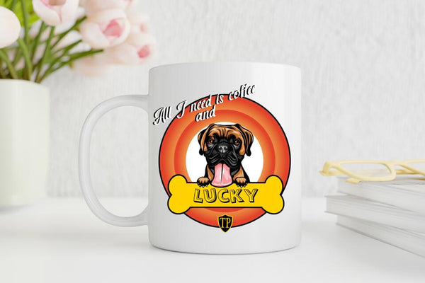 Individuelle Cartoon Tasse für Haustierbesitzer mit personalisiertem Namen