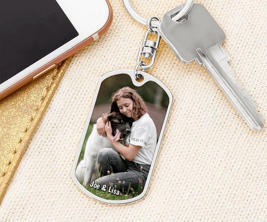Eigenes Foto - Personalisierter Schlüsselhänger (Hund & Katze)